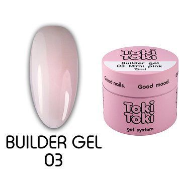 Гель 003 Mimi Pink - Builder Gel Toki-Toki, 15 мл 22527 фото