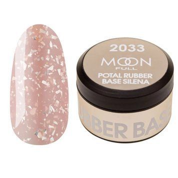 База з поталлю в баночці MOON FULL SILENA Potal rubber base 2033 - 15 ml 100795 фото