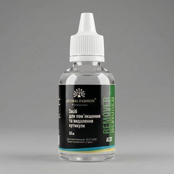 Кислотний ремувер для видалення кутикули Acid Global Fashion, 50 мл 3705 фото