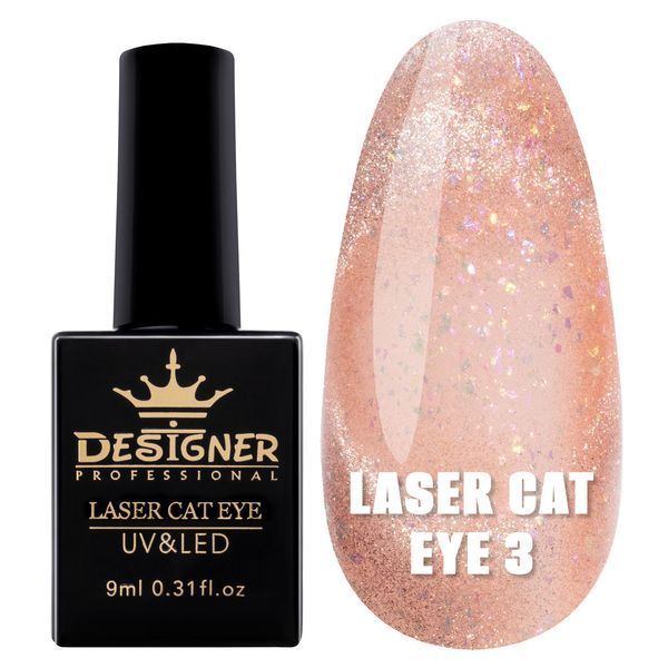 Designer Professional Laser Cat Eye 003 - Гель-лак Котяче око, 9 мл 62332 фото