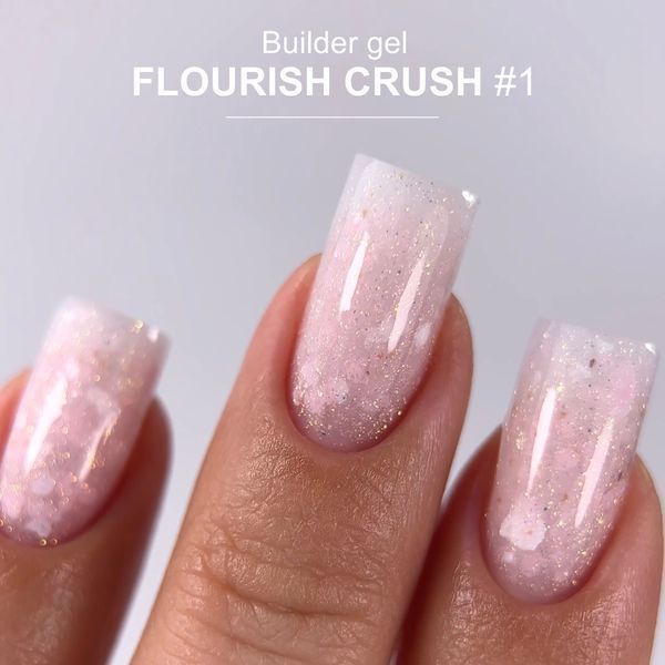 Crooz Flourish Crush Builder Gel №01 Гель для нарощування, 15 мл 25308 фото