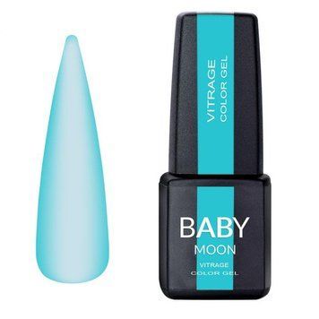 Гель-лак вітражний Baby Moon Vitrage Color Gel 04 бірюзовий, 6 мл 22702 фото