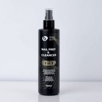 Рідина Nail Prep & Cleancer Silver 3 в 1 TOTAL Beauty 250 мл 22769 фото
