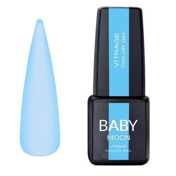 Гель-лак вітражний Baby Moon Vitrage Color Gel 05 блакитний, 6 мл 22703 фото