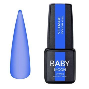 Гель-лак вітражний Baby Moon Vitrage Color Gel 06 синій, 6 мл 22704 фото