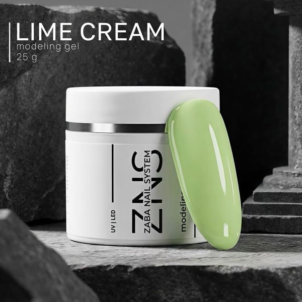 Гель моделюючий Zaba Nail system LIME CREAM, 25 г 22457 фото