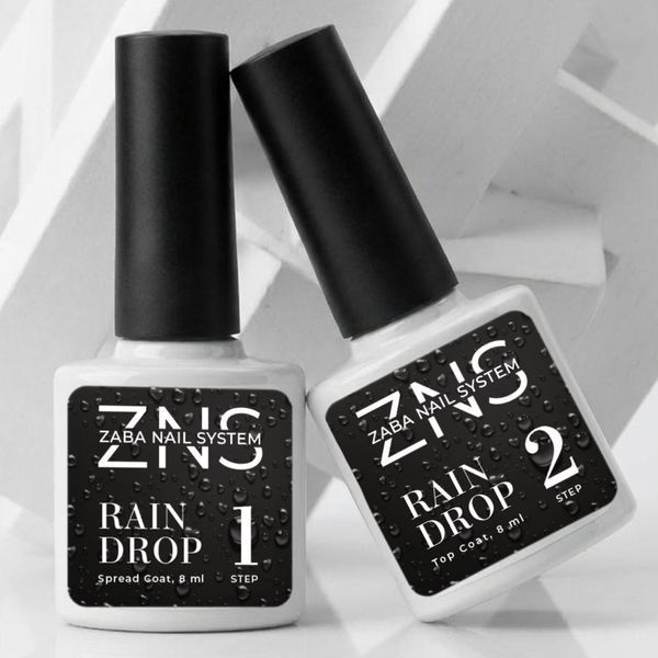 ZNS Rain Drop Step 1 + Step 2 Набір для створення ефекту крапель дощу, 2&times;8 мл 43280 фото
