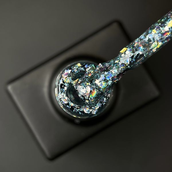 Designer Professional Glow Glitter 577 - Гель-лак с хлопьями Хамелеон разных размеров и глиттером 9 мл 62410 фото