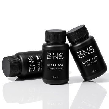 ZNS UV Top No Wipe Glaze Топ без липкого шару, 30 мл 62082 фото