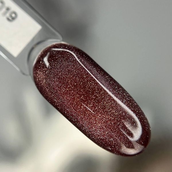 Гель-лак Кошачий глаз 3D Snow White 019 Global Fashion 8 ml 100983 фото