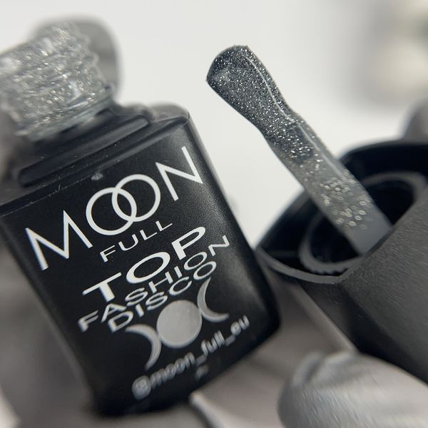 Світловідбиваючий топ без липкого шару Moon Full Top Disco, 8 мл 6641 фото