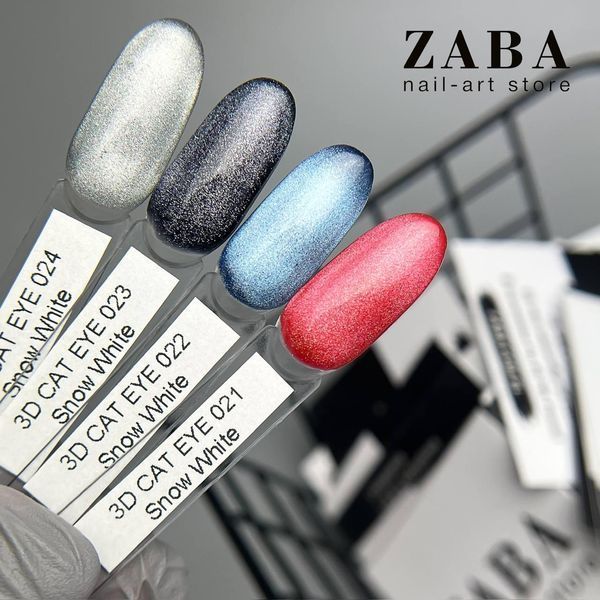Гель-лак Кошачий глаз 3D Snow White 019 Global Fashion 8 ml 100983 фото