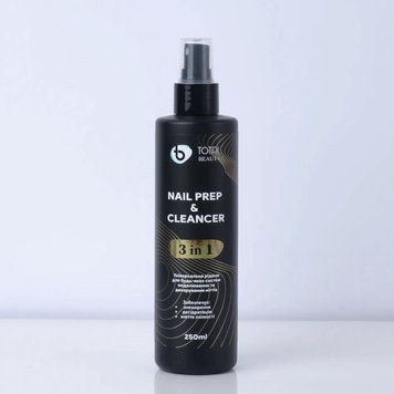 Рідина Nail Prep & Cleancer Gold 3 в 1 TOTAL Beauty 250 мл 22773 фото
