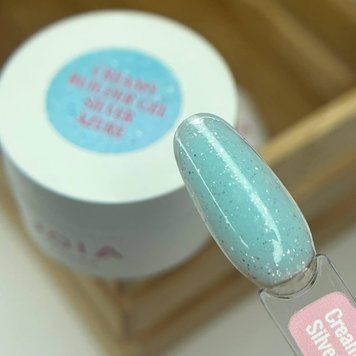 Моделюючий гель JOIA vegan Creamy Builder Gel Silver Azure 15 мл 32338 фото