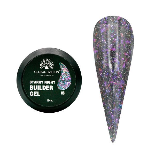 Гель для моделирования Starry Night 006 Global Fashion 15 г 32359 фото