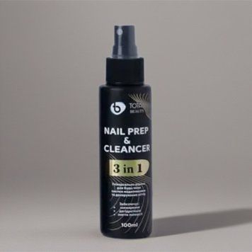 Рідина Nail Prep & Cleancer Gold 3 в 1 TOTAL Beauty 100 мл 24814 фото