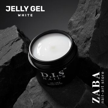 D.I.S Nails JELLY 001 WHITE - білий гель-желе 28 г 24983 фото