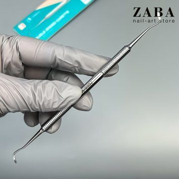 Лопатка педикюрна для врослого нігтя Staleks PRO Podo 10 Type 1 кюретка двостороння 32228 фото