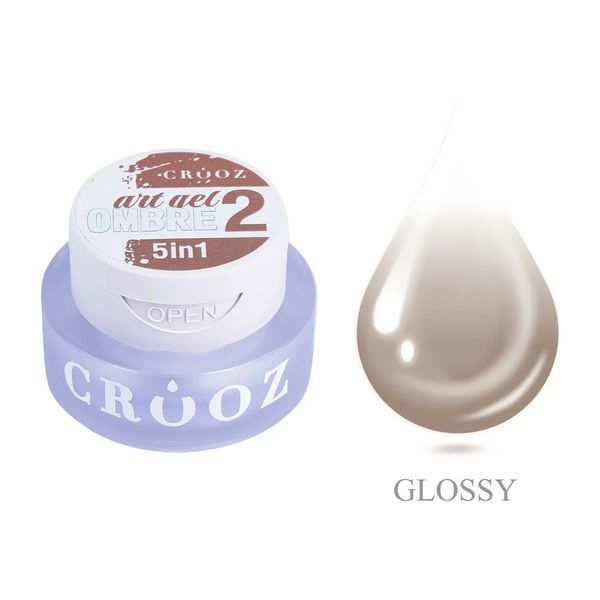 Crooz Гель-фарба 5 в 1 Art Gel Ombre №02 &mdash; 3 мл, для дизайну нігтів 24919 фото