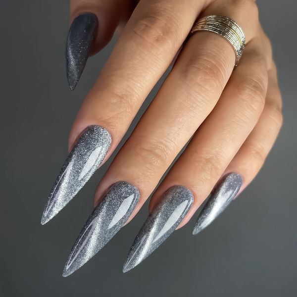 Гель‑лак Котяче Око ZNS Night Cat Eye 05 із світловідбивним ефектом, 8 мл 35061 фото