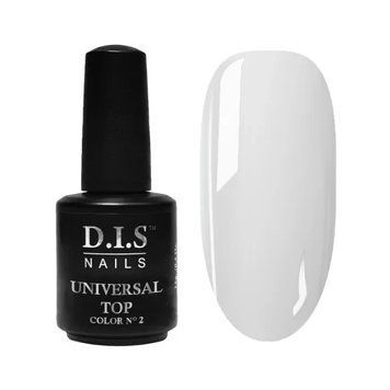 Камуфлюючий молочний топ Universal top 002 D.I.S nails, 15 мл 24848 фото