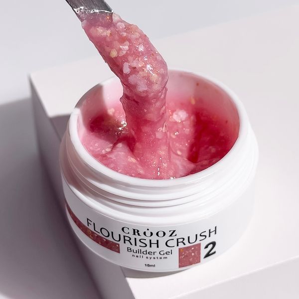 Crooz Flourish Crush Builder Gel №02 Гель для наращивания, 15 мл 25309 фото