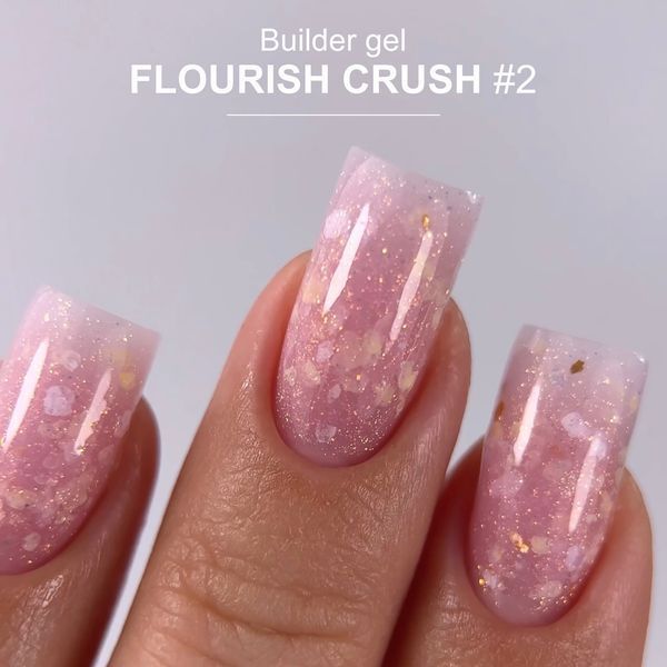 Crooz Flourish Crush Builder Gel №02 Гель для наращивания, 15 мл 25309 фото