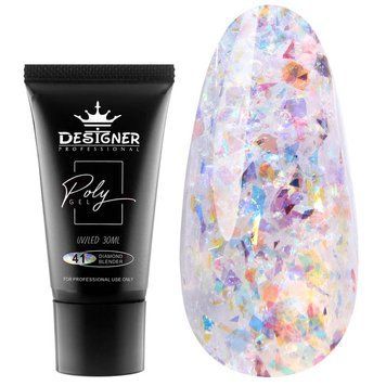 Designer professional Polygel Diamond Blender №41 - полігель в тубі, 30 г 62503 фото