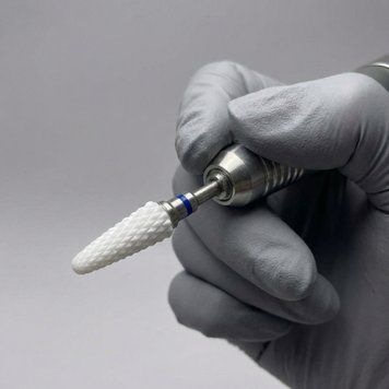 Фреза керамічна вузький усічений конус - синій 32413 фото