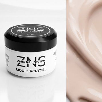 ZNS Liquid Acrygel №06 Almond Milk Рідкий Акригель для нігтів, 30 мл 43286 фото
