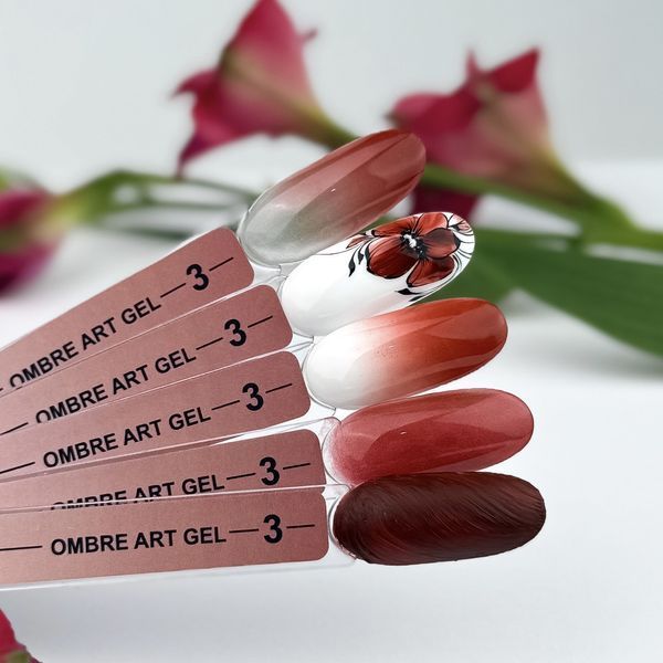 Crooz Гель-краска 5 в 1 Art Gel Ombre №03 &mdash; 3 мл, для дизайна ногтей 24920 фото
