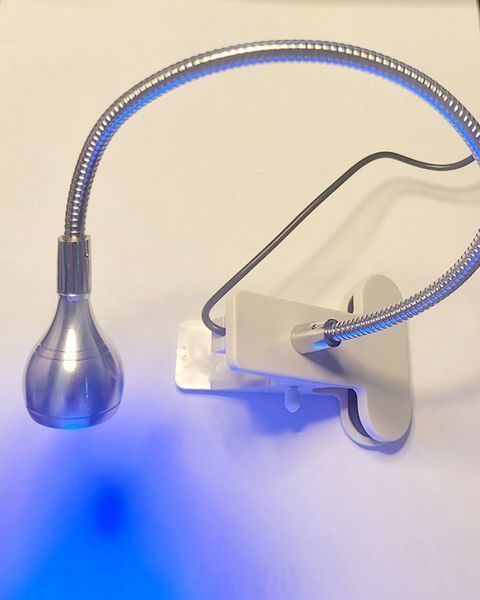 LED лампа-фонарик прищепка, гибкая с USB-разъемом, 3V/5V, silver 100819 фото