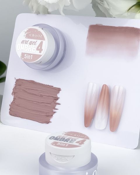 Crooz Гель-фарба 5 в 1 Art Gel Ombre №04 &mdash; 3 мл, для дизайну нігтів 24921 фото