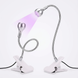 LED лампа-фонарик прищепка, гибкая с USB-разъемом, 3V/5V, silver 100819 фото 1