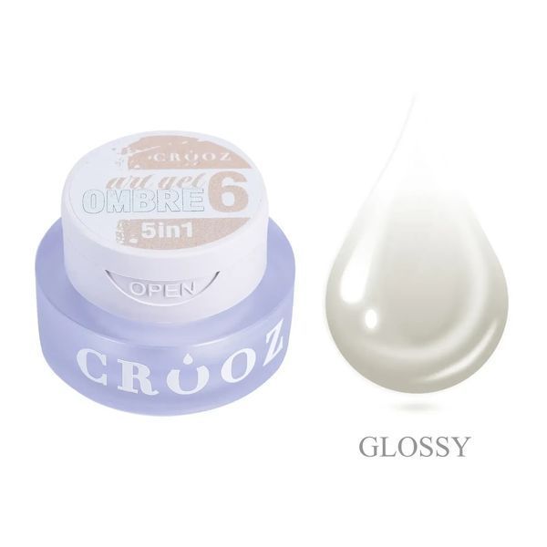 Crooz Гель-краска 5 в 1 Art Gel Ombre №06 &mdash; 3 мл, для дизайна ногтей 24922 фото