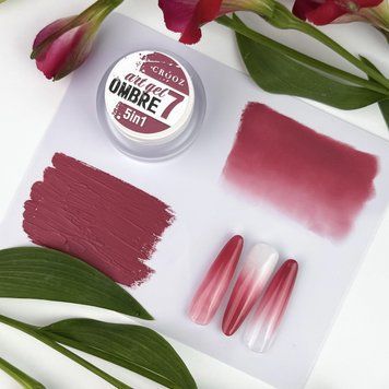 Crooz Гель-фарба 5 в 1 Art Gel Ombre №07 &mdash; 3 мл, для дизайну нігтів 24923 фото