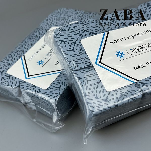 Безворсовые перфорированные салфетки Nail Eyelash серые, 360 шт 61782 фото