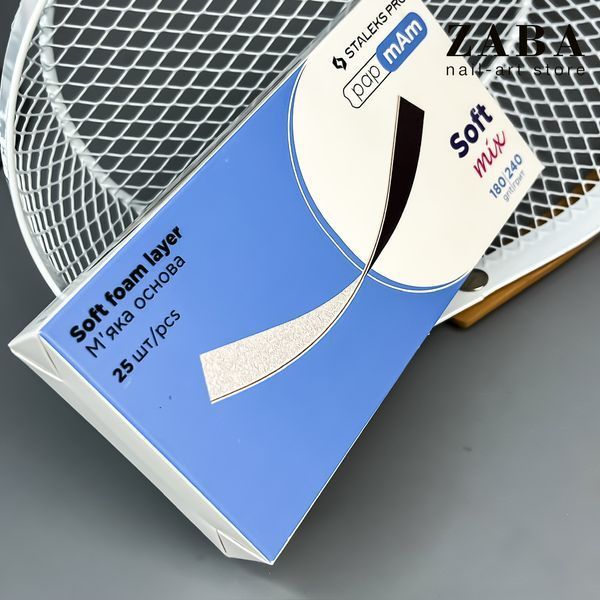 Сменные двусторонние файлы papmAm Staleks Pro Expert Mix Мягкая основа 180/240 грит, 25 шт 32273 фото