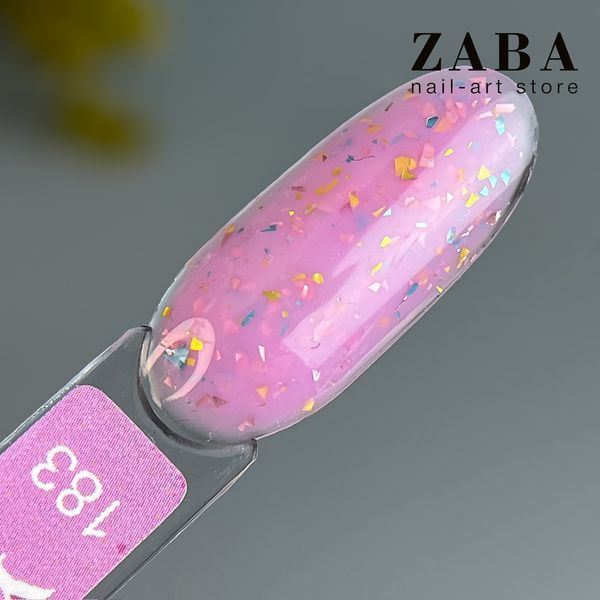Designer Professional Yuki base 183 - Цветная база с хлопьями Юки, 9 мл 62630 фото