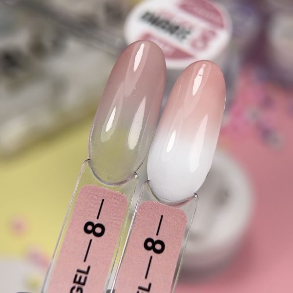 Crooz Гель-краска 5 в 1 Art Gel Ombre №08 &mdash; 3 мл, для дизайна ногтей 24924 фото