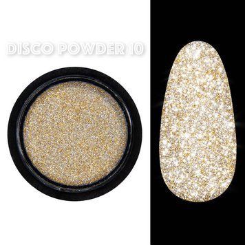 Designer Professional Disco powder №010 - Світловідбивна пудра золота 62361 фото