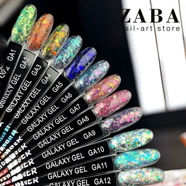 Designer Professional Galaxy Gel Глитерный гель GA-08, 10 мл 62323 фото