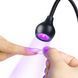 LED лампа-ліхтарик прищіпка, гнучка з USB-роз'ємом, 5 Вт, чорна 16427 фото 2