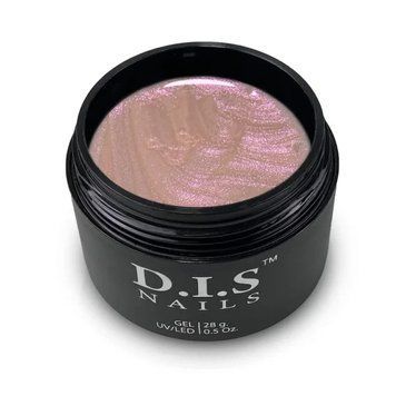 D.I.S Nails HARD FLOWER & SHIMMER - камуфлюючий твердий гель із шимером 28 г 13233 фото