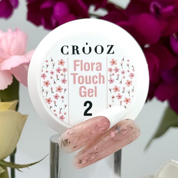 Crooz Flora Touch Gel №02 Гель для нарощення нігтів, 15 мл 25154 фото