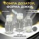 Помпа-дозатор в форме бочонка, прозрачная, 200 мл 22814 фото 1