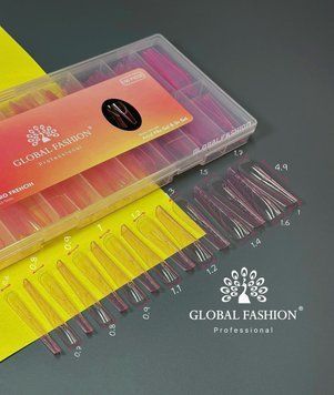Верхні форми з розміткою для френча рожеві Global Fashion 15 розмірів, 150 шт 22809 фото