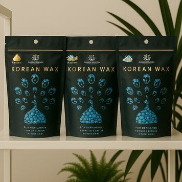 Плівковий віск для депіляції Global Fashion Korean Wax Azulen, 500 г 22803 фото