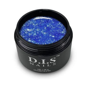 D.I.S Nails HARD ELECTRIC & SHIMMER - камуфлюючий твердий гель із шимером 28 г 13236 фото