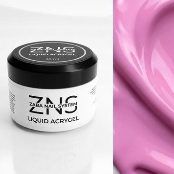 ZNS Liquid Acrygel №15 Berry Milkshake Рідкий Акригель для нігтів, 30 мл 43294 фото